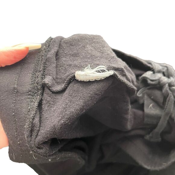 Daily Ritual Plus 2XL Jogger Pants Black Drawstring Waist Sweatpants - Picture 3 of 6